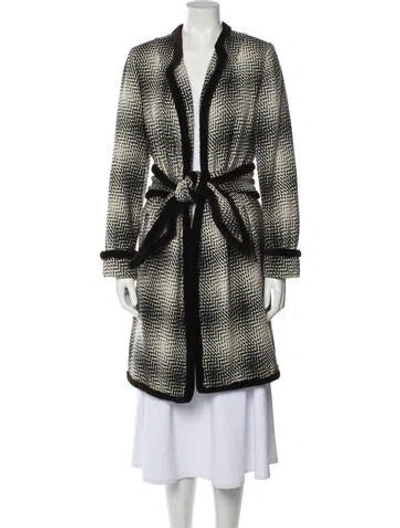 Pre-owned Dennis Basso Printed Evening Jacket In Neutral