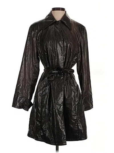 Pre-owned Dennis Basso Raincoat In Brown
