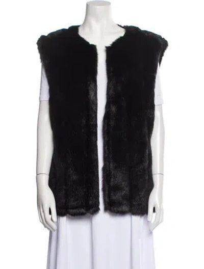 Pre-owned Dennis Basso Vest In Black