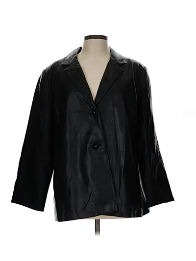 Pre-owned Dennis By Dennis Basso Blazer Jacket In Black