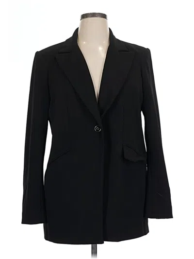 Pre-owned Dennis By Dennis Basso Blazer Jacket In Black