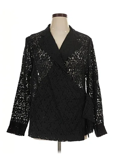 Pre-owned Dennis By Dennis Basso Blazer Jacket In Black