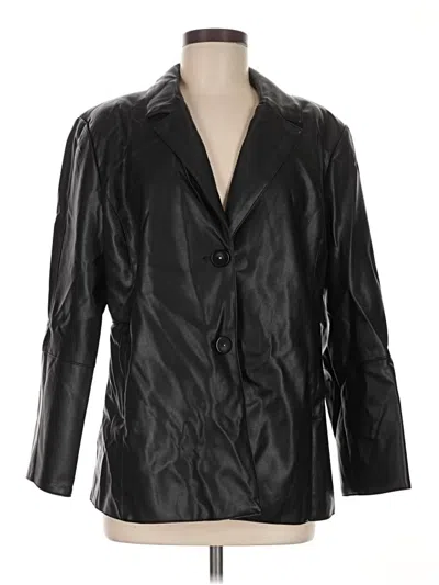 Pre-owned Dennis By Dennis Basso Blazer Jacket In Black
