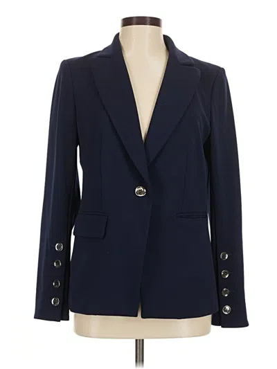 Pre-owned Dennis By Dennis Basso Blazer Jacket In Blue