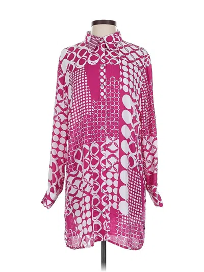 Pre-owned Dennis By Dennis Basso Casual Dress In Pink