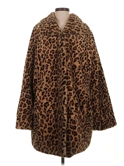 Pre-owned Dennis By Dennis Basso Coat In Brown