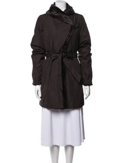 Pre-owned Dennis By Dennis Basso Coat In Brown