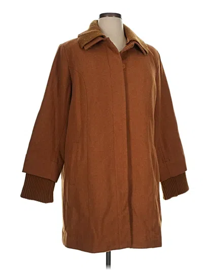 Pre-owned Dennis By Dennis Basso Coat In Brown