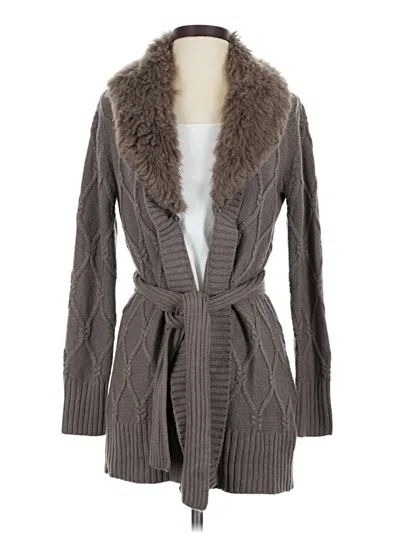 Pre-owned Dennis By Dennis Basso Coat In Gray
