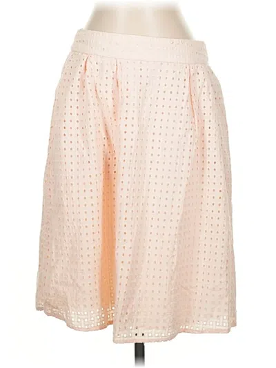 Pre-owned Dennis By Dennis Basso Formal Skirt In White