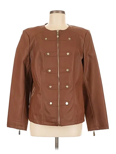Pre-owned Dennis By Dennis Basso Jacket In Brown