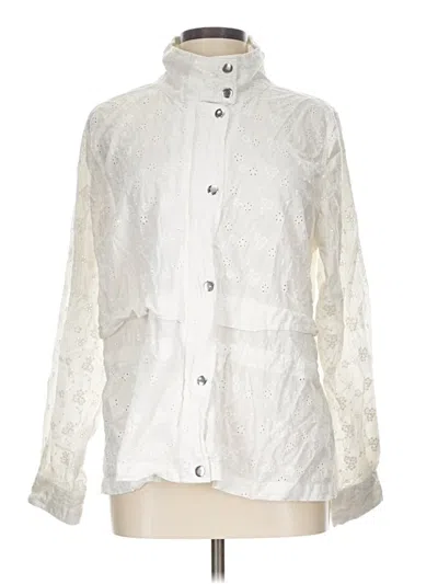 Pre-owned Dennis By Dennis Basso Jacket In White