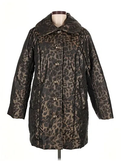 Pre-owned Dennis By Dennis Basso Raincoat In Brown