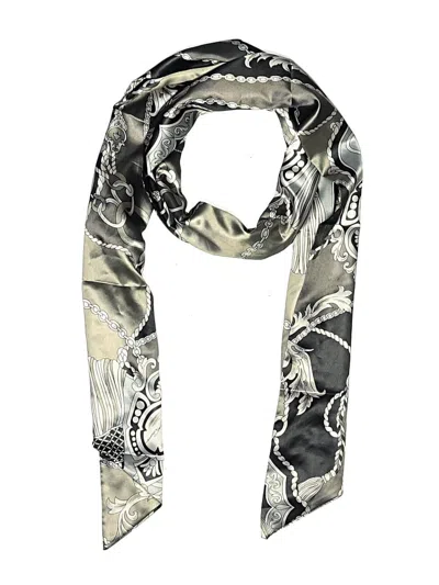 Pre-owned Dennis By Dennis Basso Scarf In Gray