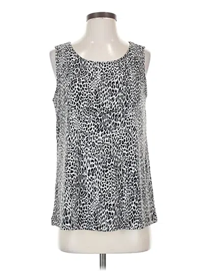Pre-owned Dennis By Dennis Basso Sleeveless Blouse In Silver
