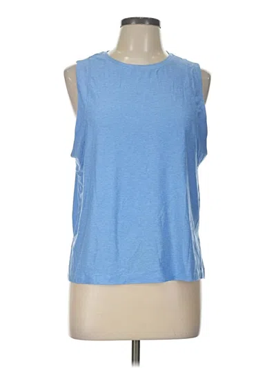 Pre-owned Dennis By Dennis Basso Sleeveless Top Silver Boatneck Tops
