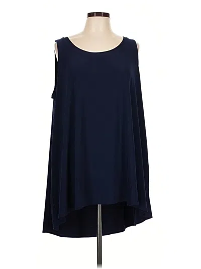 Pre-owned Dennis By Dennis Basso Sleeveless T-shirt In Blue