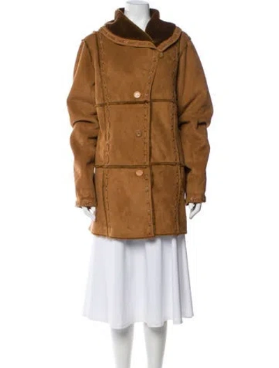 Pre-owned Dennis By Dennis Basso Utility Jacket In Brown
