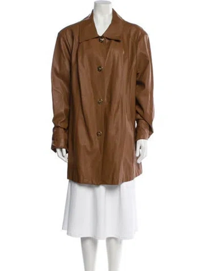 Pre-owned Dennis By Dennis Basso Utility Jacket In Brown
