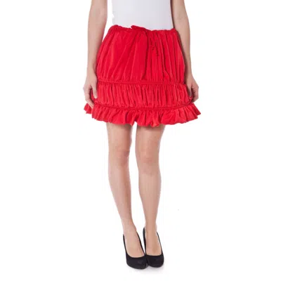 Denny Rose Red Polyester Women's Skirt