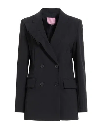 Denny Rose Woman Blazer Black Size 8 Polyester, Elastane