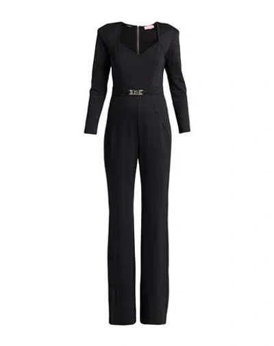 Denny Rose Woman Jumpsuit Black Size 8 Polyamide, Elastane