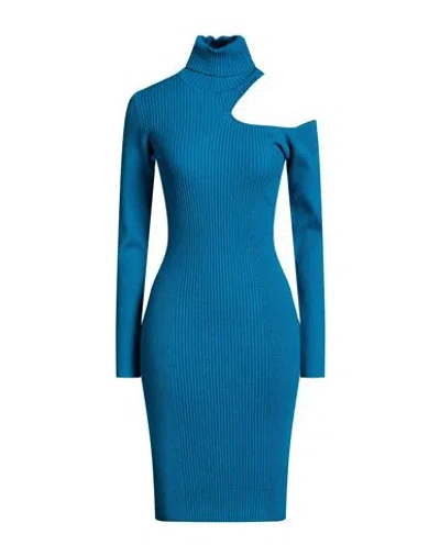 Denny Rose Woman Midi Dress Deep Teal Size L Viscose, Polyester, Polyamide In Green