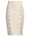 Denny Rose Woman Midi Skirt Ivory Size 8 Polyester, Elastane In White