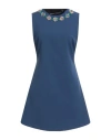 Denny Rose Woman Mini Dress Blue Size 8 Polyester, Elastane In Blue