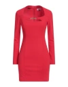 Denny Rose Woman Mini Dress Red Size 8 Polyester, Elastane In Red