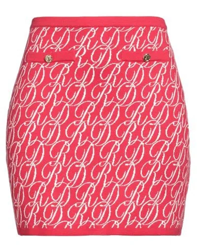 Denny Rose Woman Mini Skirt Red Size Xl Viscose, Polyester, Polyamide
