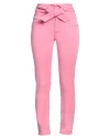 Denny Rose Woman Pants Pink Size 30 Lyocell, Cotton, Elastane In Pink