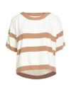 Denny Rose Woman Sweater Ivory Size L Viscose, Elastane In White