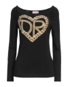 Denny Rose Woman T-shirt Black Size M Viscose, Elastane