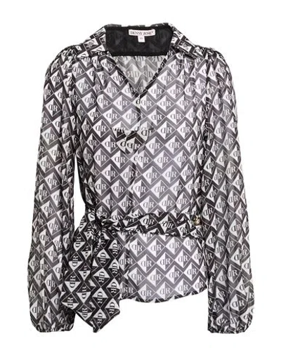 Denny Rose Woman Top Black Size 6 Polyester
