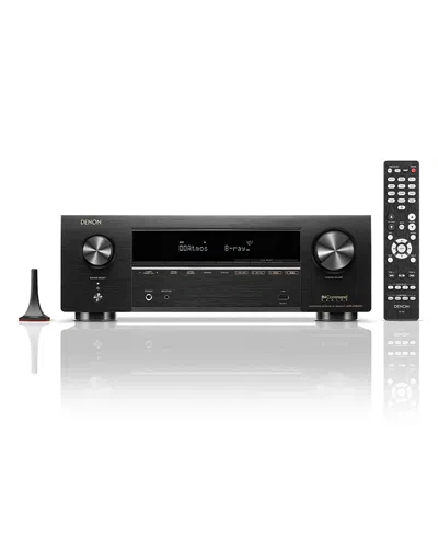 Denon Avrx1800h 7.2 Channel 8k Home Theater Receiver With Dolby Atmos, Heos Built-in, And Audyssey Room Co In Black