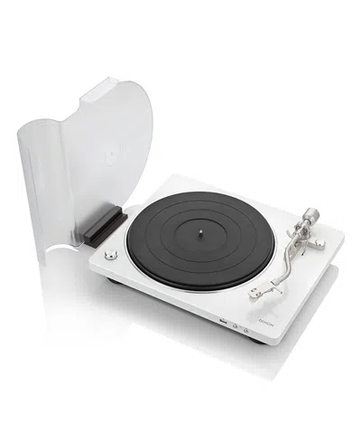 Denon Dp-450usb Hi-fi Turntable With Usb Encoder In White