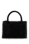 Dentro Black Leather Mini Otto Handbag