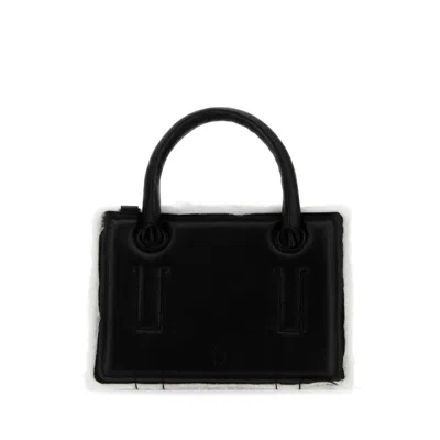 Dentro Black Leather Mini Otto Handbag