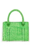 Dentro Printed Leather Mini Otto Handbag In Green