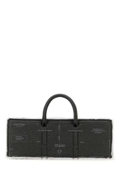 Dentro Grey Leather Otto Handbag