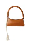 Dentro Leather Tote Bag In Brown