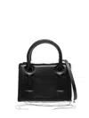 Dentro Mini Otto Leather Tote Bag In Black