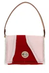 Dentro Multicolor Satin And Leather Mirim Handbag
