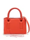 Dentro Mini Leather Handbag In 红色