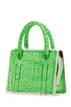 Dentro Printed Leather Mini Otto Handbag In Grainneon