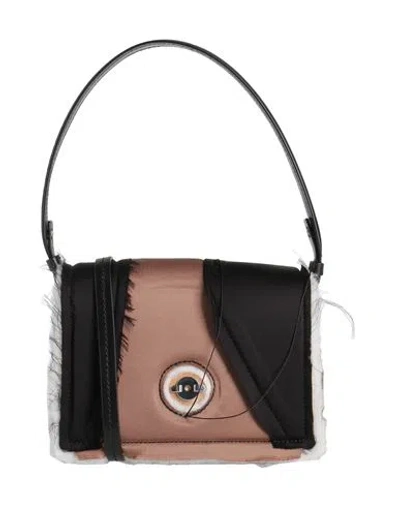 Dentro Woman Handbag Black Size - Textile Fibers, Leather