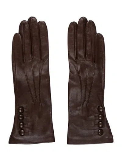 Pre-owned Dents Gloves In Brown