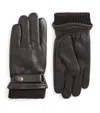 Dents Leather Henley Gloves In Brown