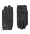 Dents Leather Touchscreen Rollestone Gloves In Black